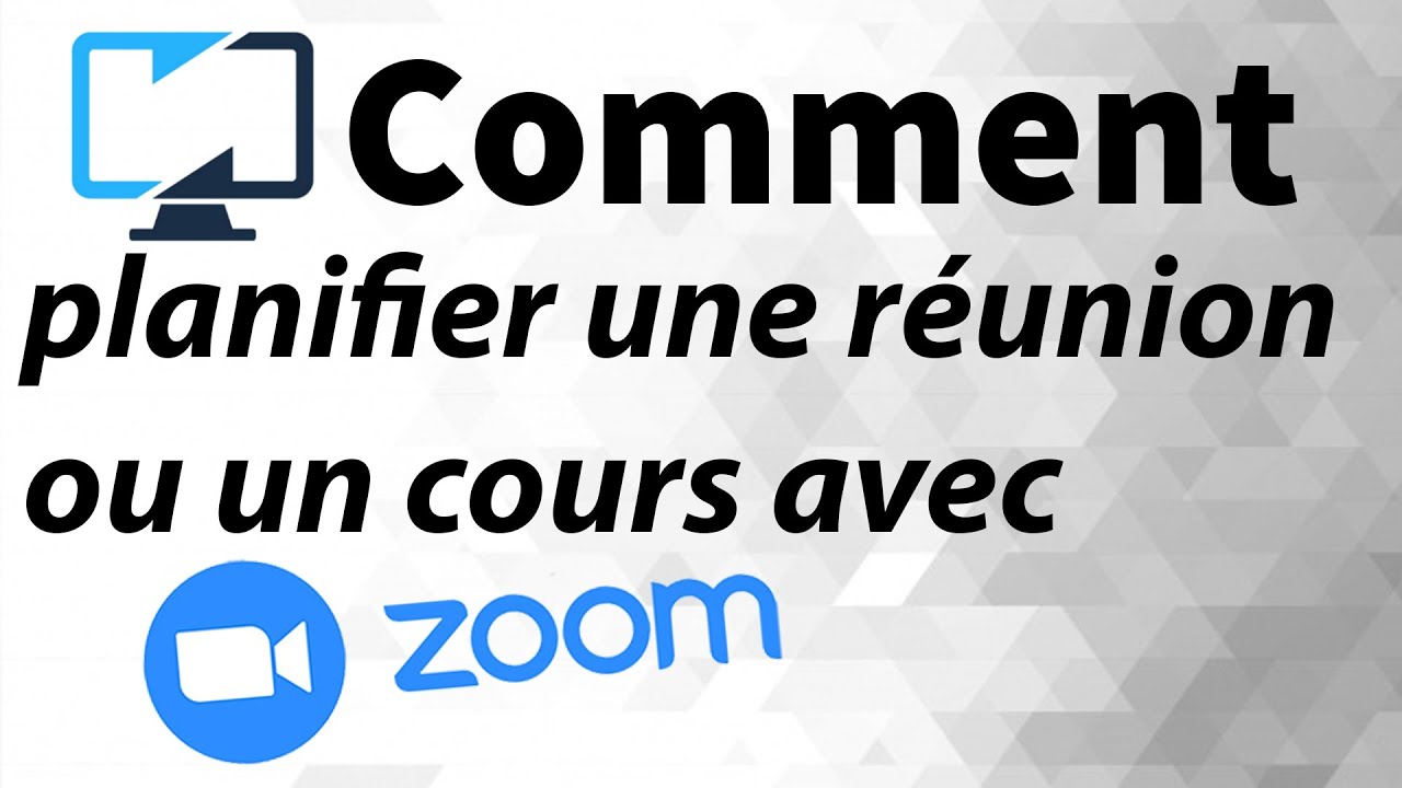 COMMENT PLANIFIER UNE RÉUNION OU SÉANCE DE COURS AVEC ZOOM / TUTO