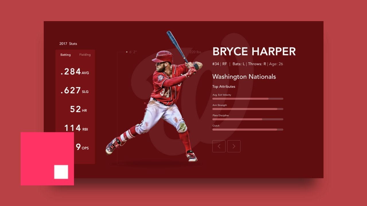(Part 2) InVision Studio: Advanced Motion Design - Player Stats Dashboard!