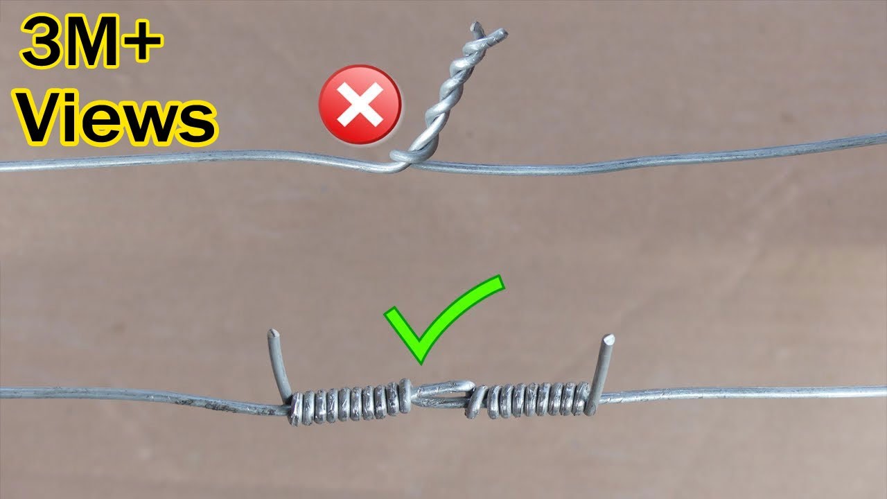 Properly Joint Steel Wire How to Twist Steel Wire Together /Part 4