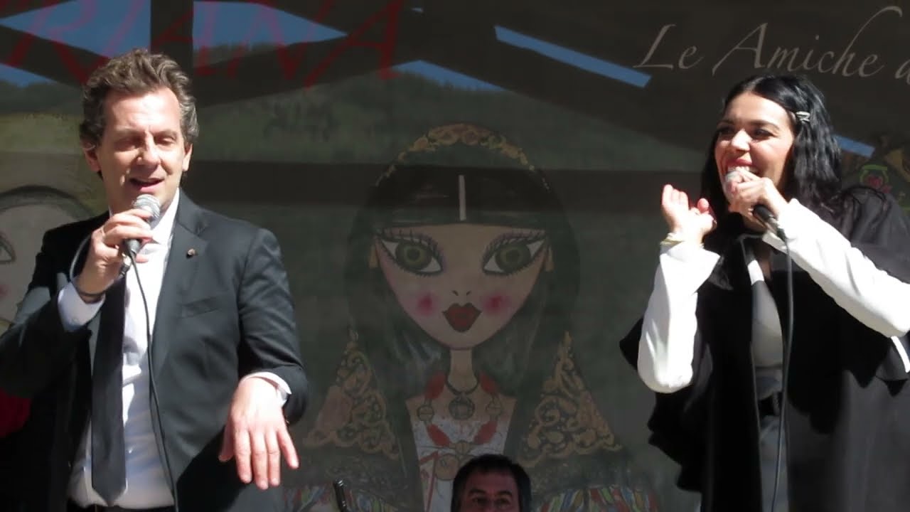 Giuliano Marongiu e Laura Spano cantano 