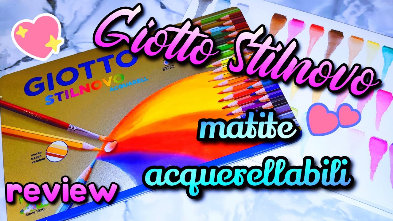 GIOTTO STILNOVO ACQUARELL ❃ Recensione Matite Colorate Acquerellabili | REVIEW ITA & SWATCHES!