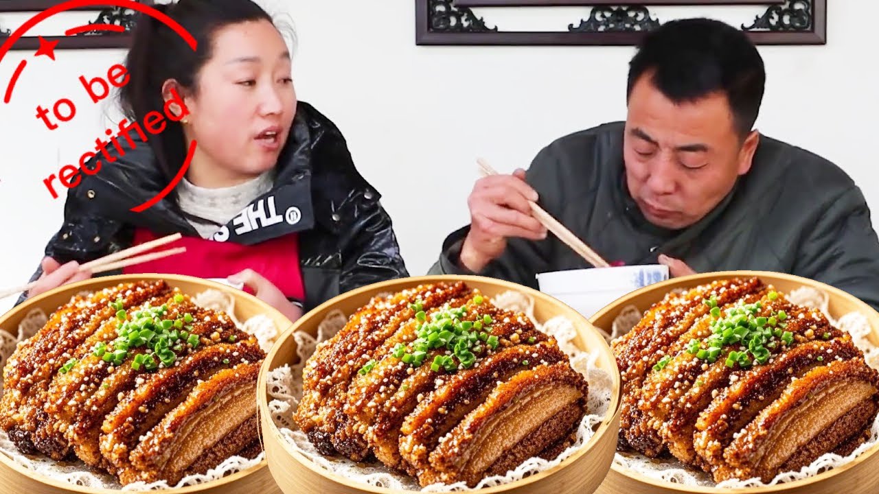 十五斤五花肉两碗米饭做口感软糯、肥而不腻的粉蒸肉，一大盘拿上餐桌那绝对是干干净净的下来，哪怕光吃粉蒸肉都能吃一大堆！【陕北改艳】