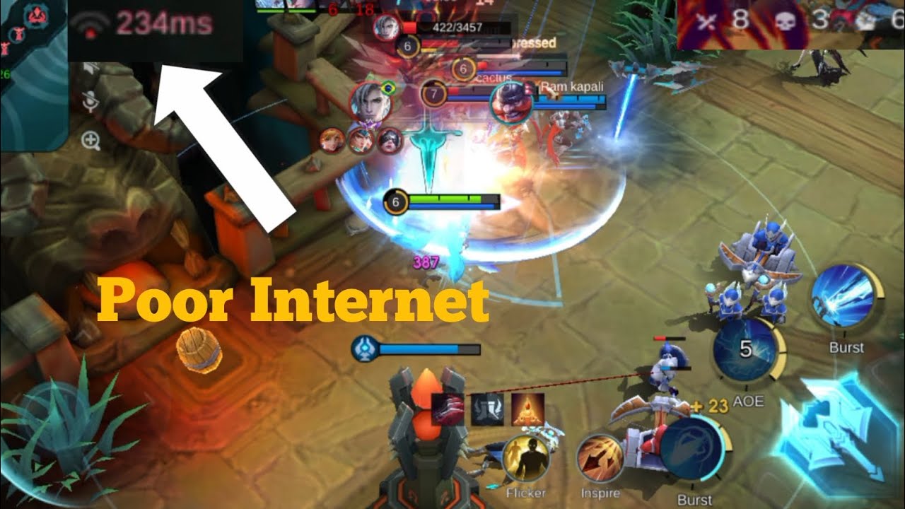 We lost just because of Poor Internet. -MLBB