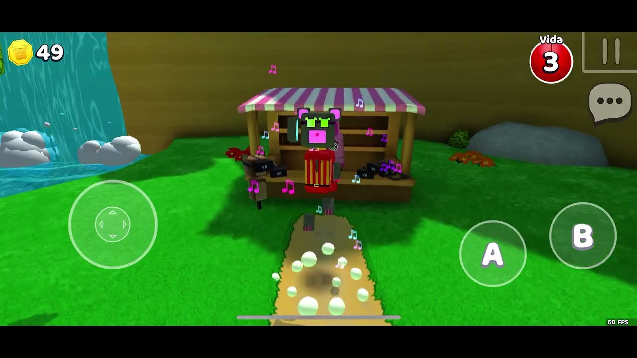 Chão é lava no vale nevado no super Bear Adventure será que eu consigo passar??