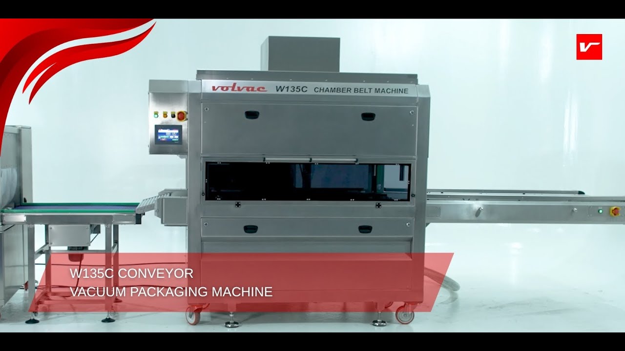VOLVAC W135C CONVEYOR MODELS VACUUM  MACHINE PACKAGING VIDEOS