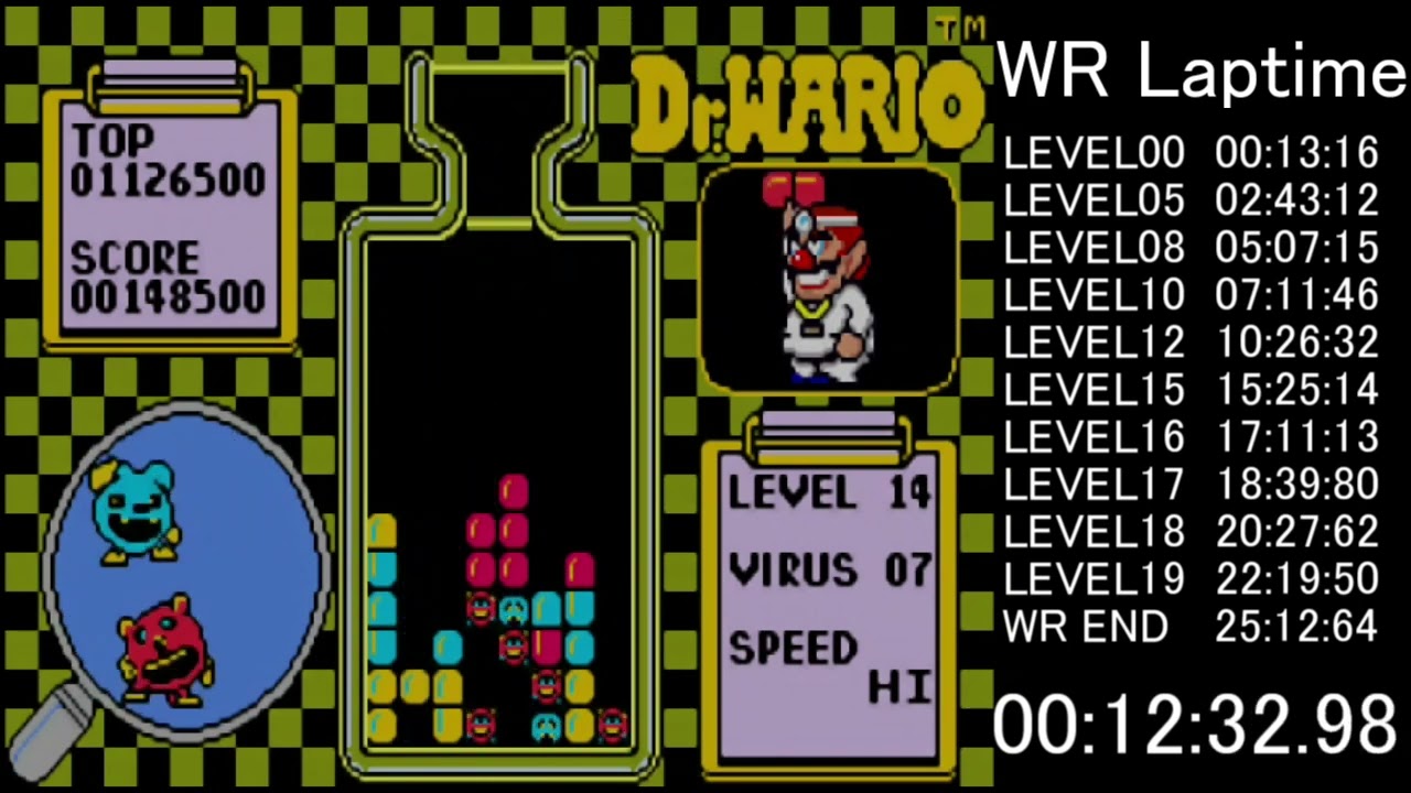 【RTA】Dr.wario【Laptime比較】