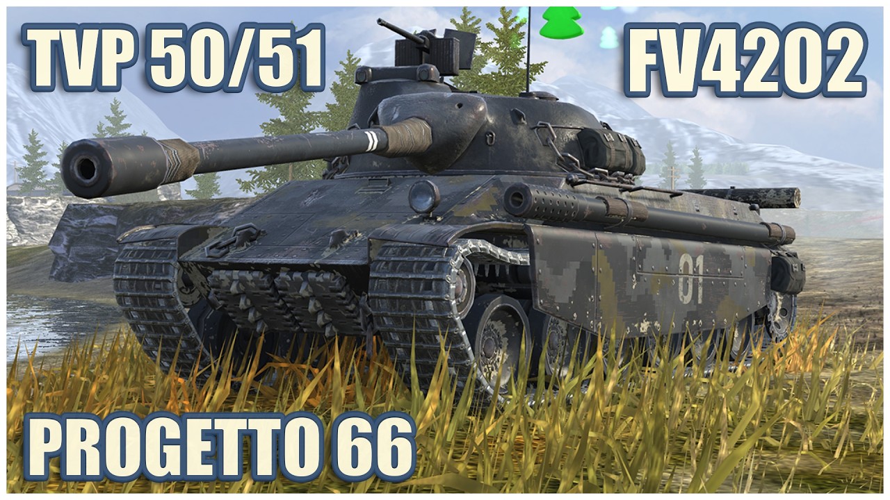 TVP T 50/51, FV4202 & Progetto 66 &bull; WoT Blitz Gameplay