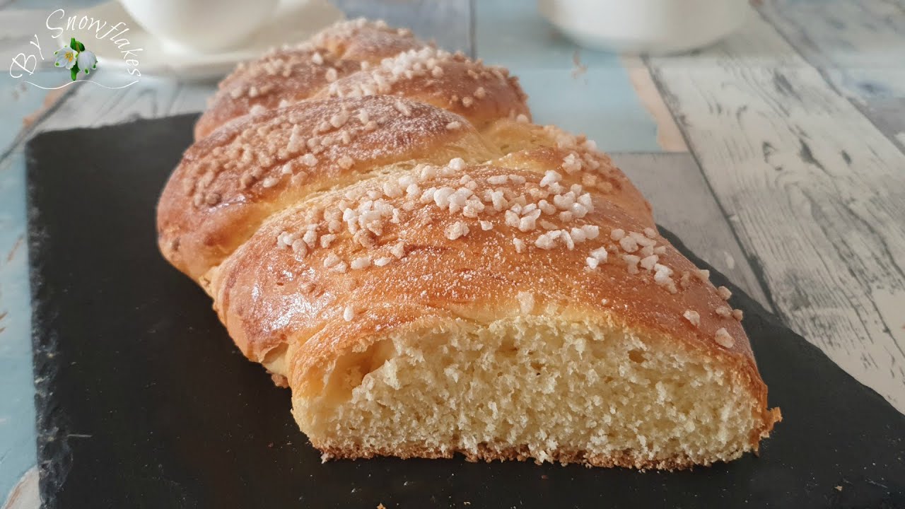 Recette de brioche  tressée a mie filante au thermomix. Themomix milk brioche