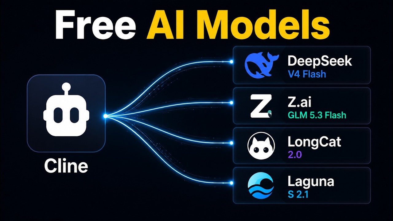 🔥 Cline: FREE AI Coding Agent | DeepSeek, GLM, LongCat & Laguna