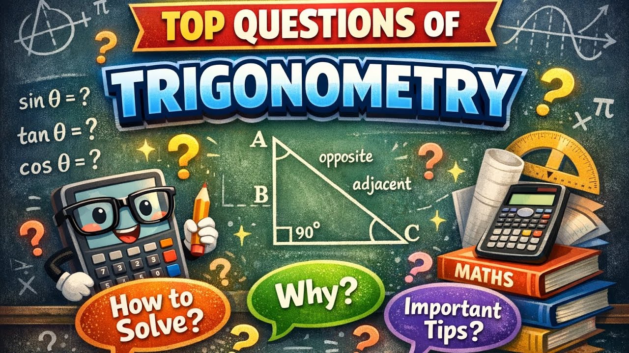 “Trigonometry Most Important Questions | Class 10 | Must watch #shorts #education #maths #exam 