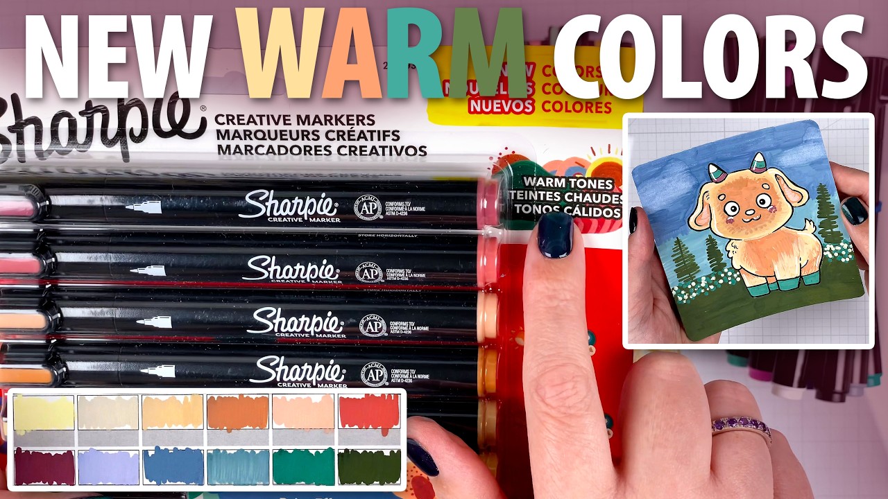 New SHARPIE Colors! [See the New Creative Marker Warm Colors]