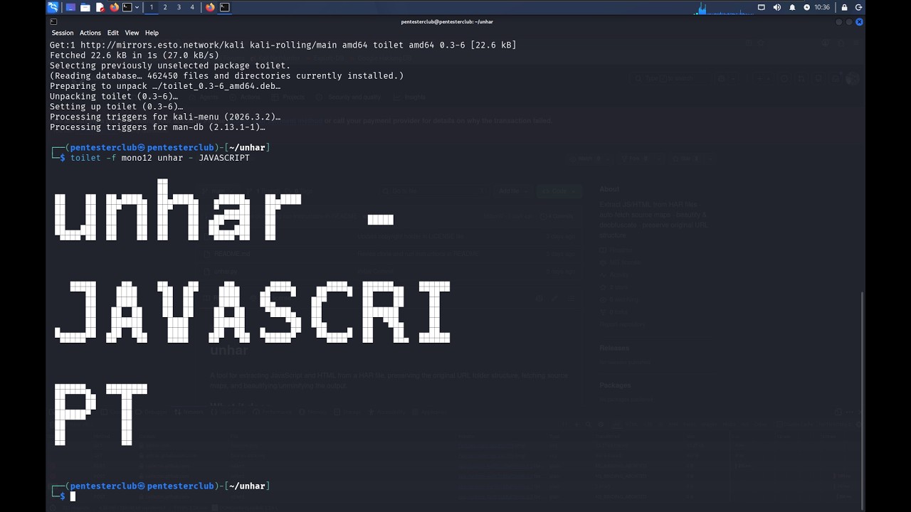 🔥 unhar | Extract JavaScript & HTML from HAR Files + Auto-Fetch Source Maps