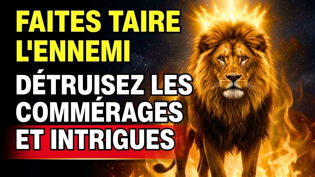 🩸 Le Sang de Jésus RÉDUIT AU SILENCE Toute Langue Qui Conspire Contre Vous, Prière de Protection