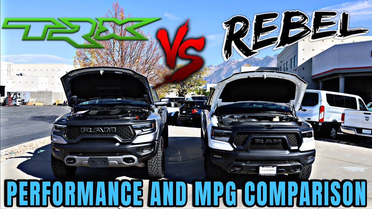 2024 RAM TRX VS Ram Rebel Performance Test! Is The TRX More Fuel Efficient???