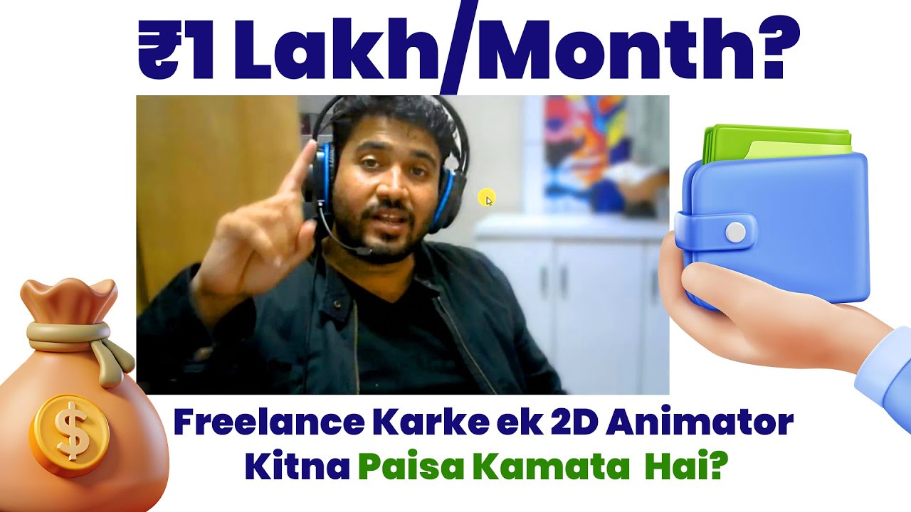 Freelancer course for beginners | 2d animation course in hindi | Cartoon video kaise banaye | Income