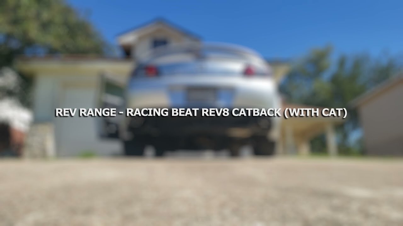 Mazda RX8 Racing Beat REV8 Catback Sound Test (With CAT)