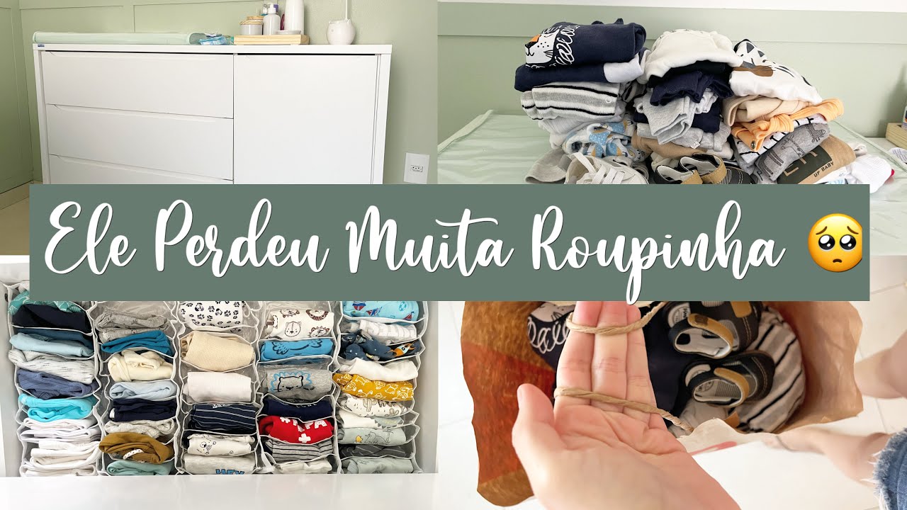 Organizei a Cômoda do Bebê e Tirei Muitas Roupinhas para Doar