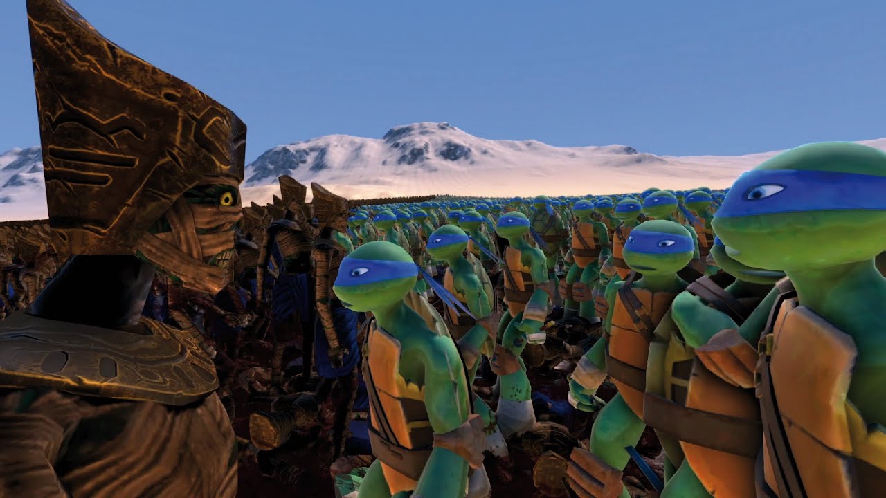 10,000 LEONARDO TMNT VS 25,000 MUMMIES - UEBS MODS - Ultimate Epic Battle Simulator