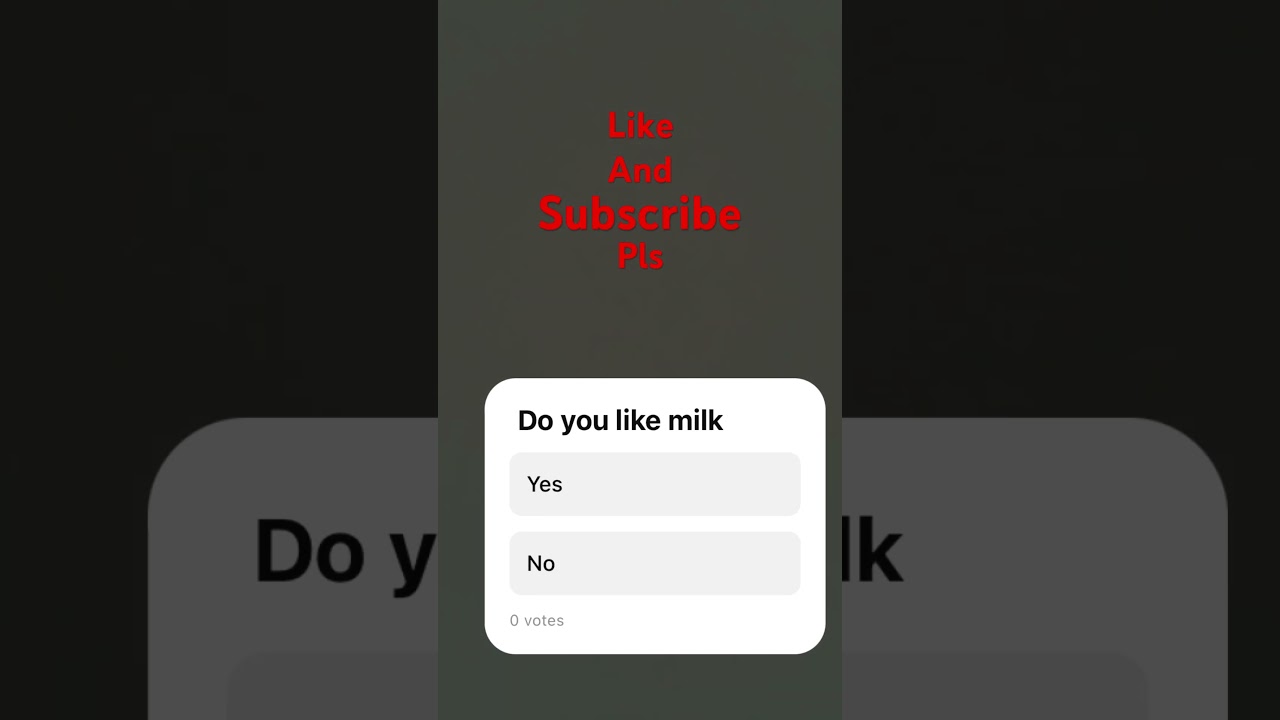 Do you like milk