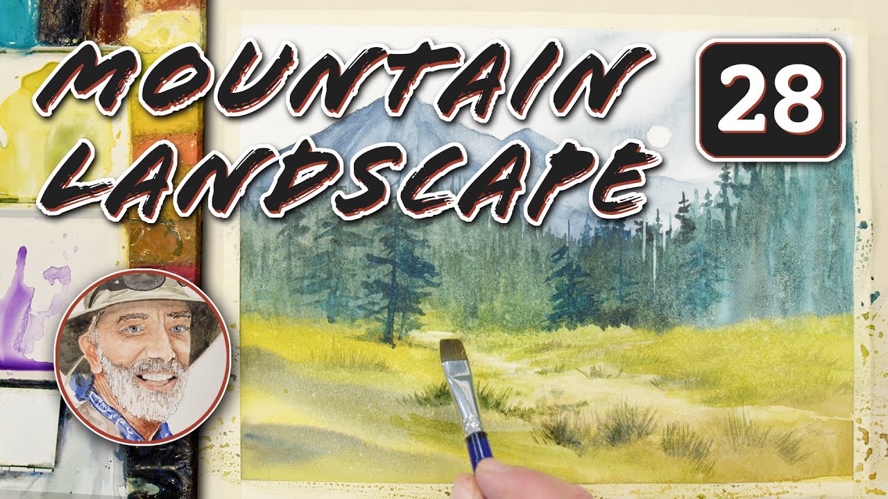 How to Paint a Mountain Landscape — Full Watercolor Tutorial for Beginners