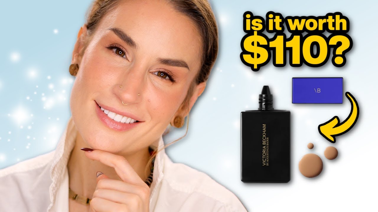 TRYING NEW MAKEUP | Victoria Beckham Foundation Drops, Viseart, Estes Lauder & MORE!