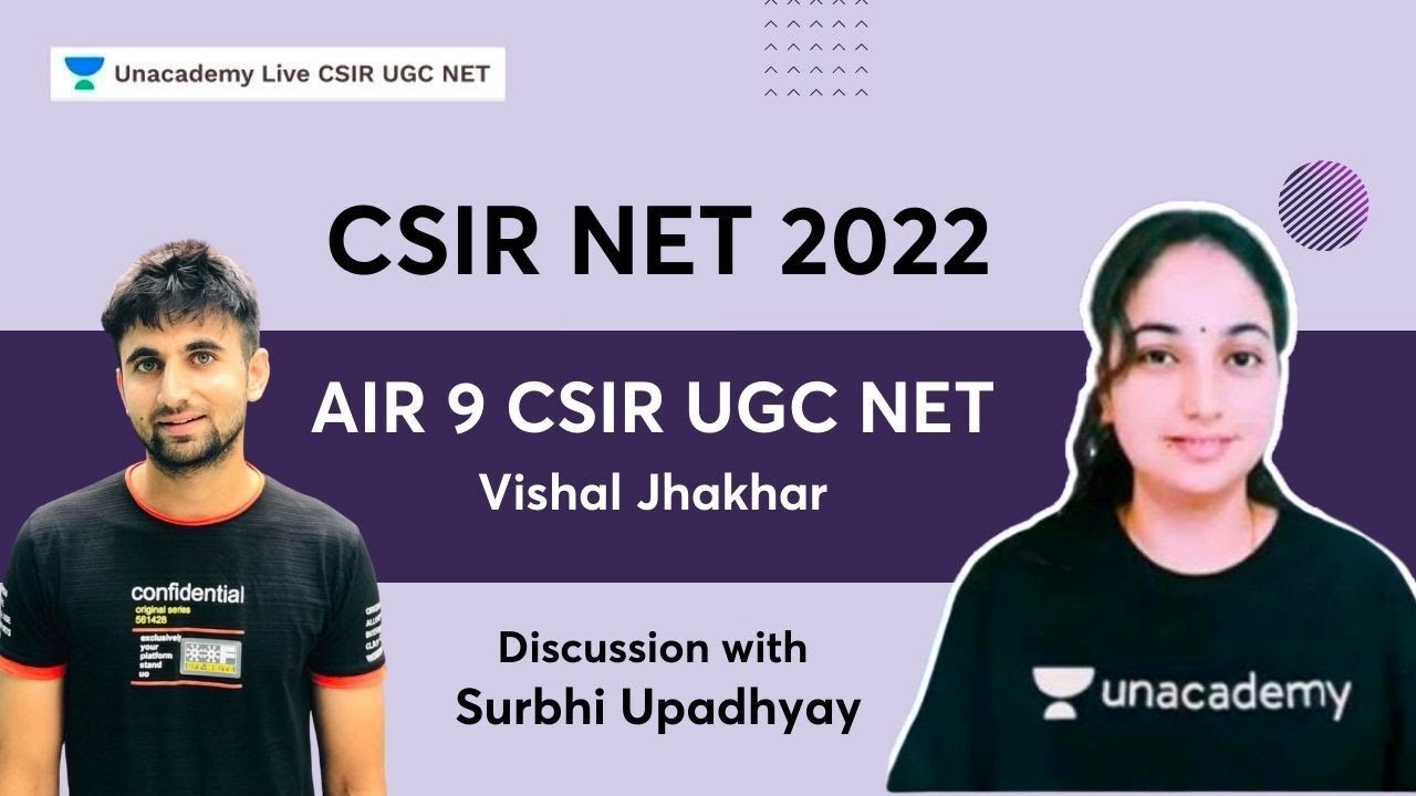 AIR 9 CSIR UGC NET Vishal Jhakhar Discussion With Educator - Surbhi Upadhyay | CSIR NET 2022
