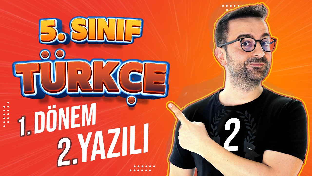 5. Sınıf Türkçe 1. Dönem 2. Yazılı | 🚀