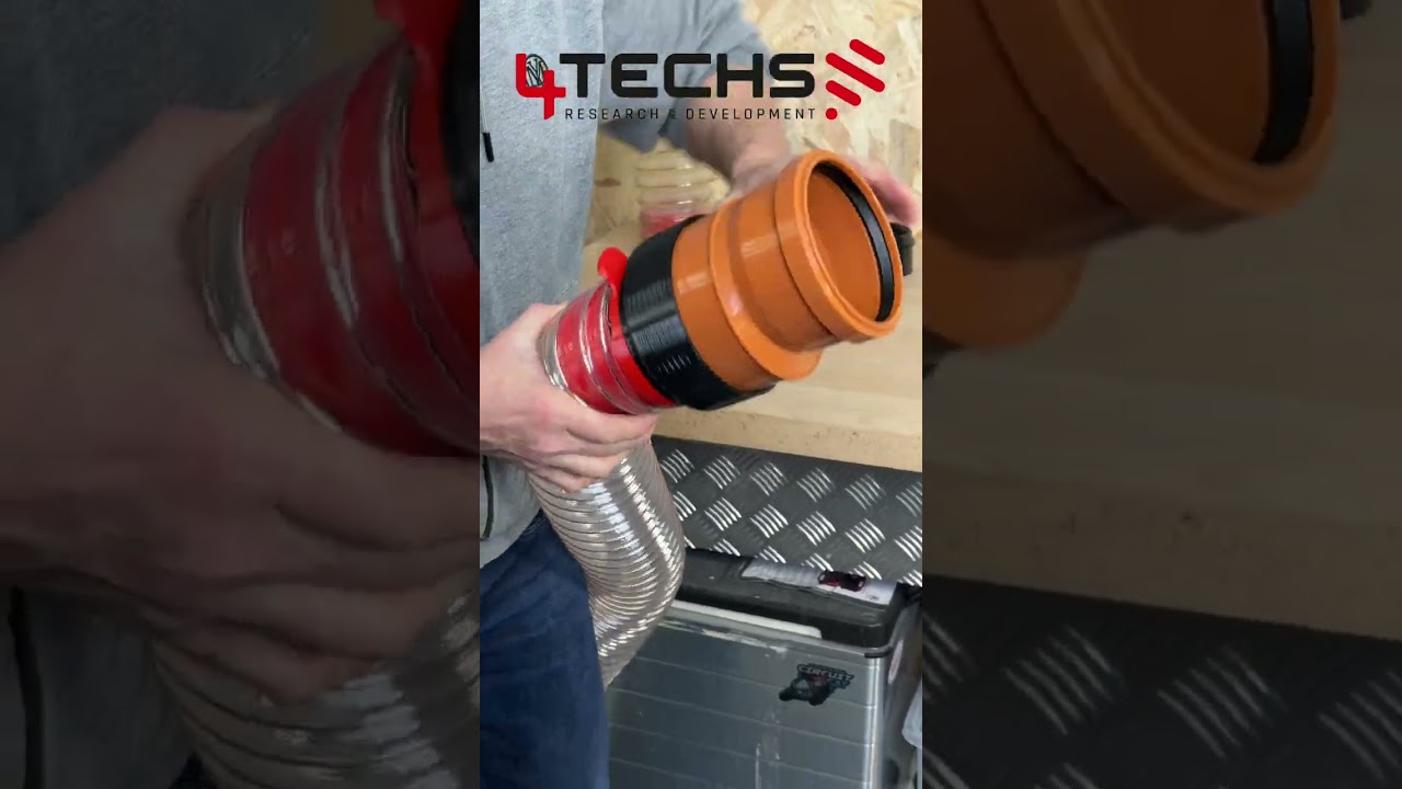 Schnappadapter 100 - www.4Techs.de - Staubabsaugung f&uuml;r Profis #woodworking
