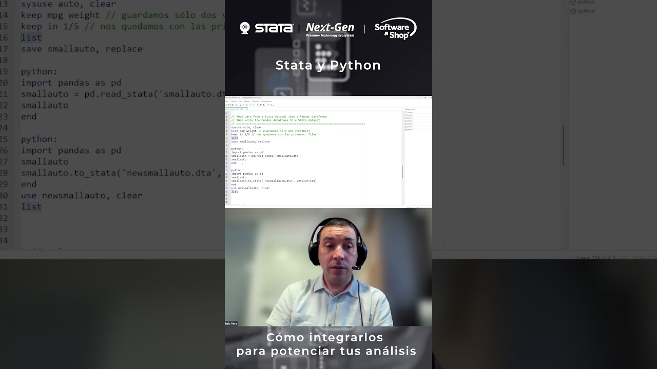 ✨ Potencia tu análisis de datos combinando Stata y Python