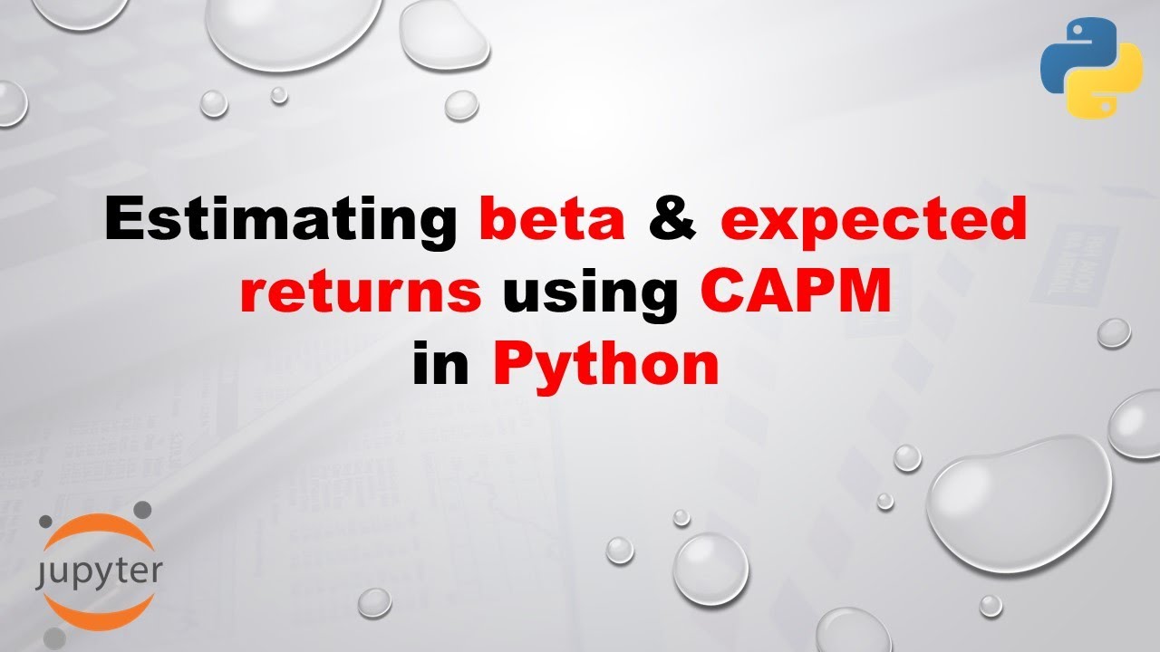 Computing beta and expected return using CAPM in Python