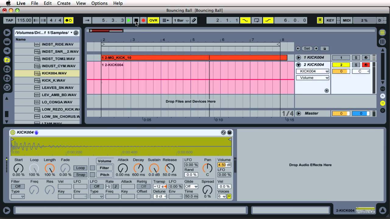 #33 Bouncing Ball :: Ableton Live :: Aphex Twin / Autechre