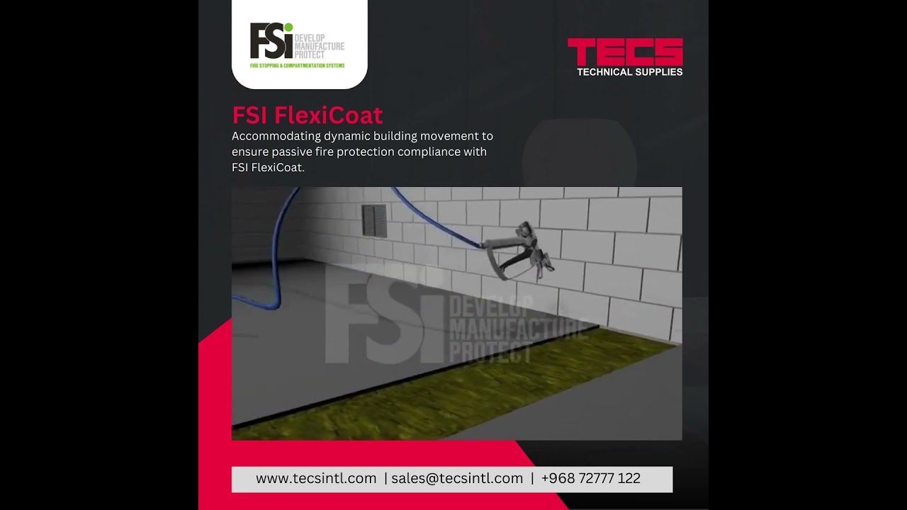 Fire Protection Compliance With FSi FlexiCoat | Technical Supplies |  #fireandsafety #firefighter