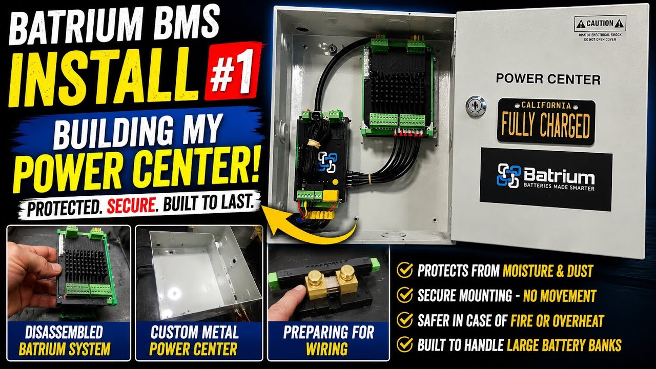 Batrium BMS Power Center Install #1
