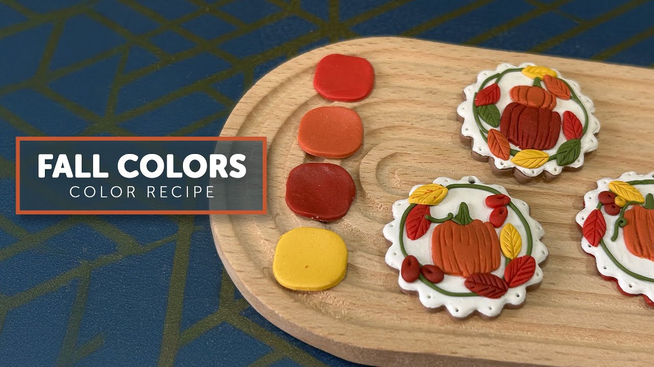 Рецепты красок для полимерной глины 156: яркие и смелые осенние цвета