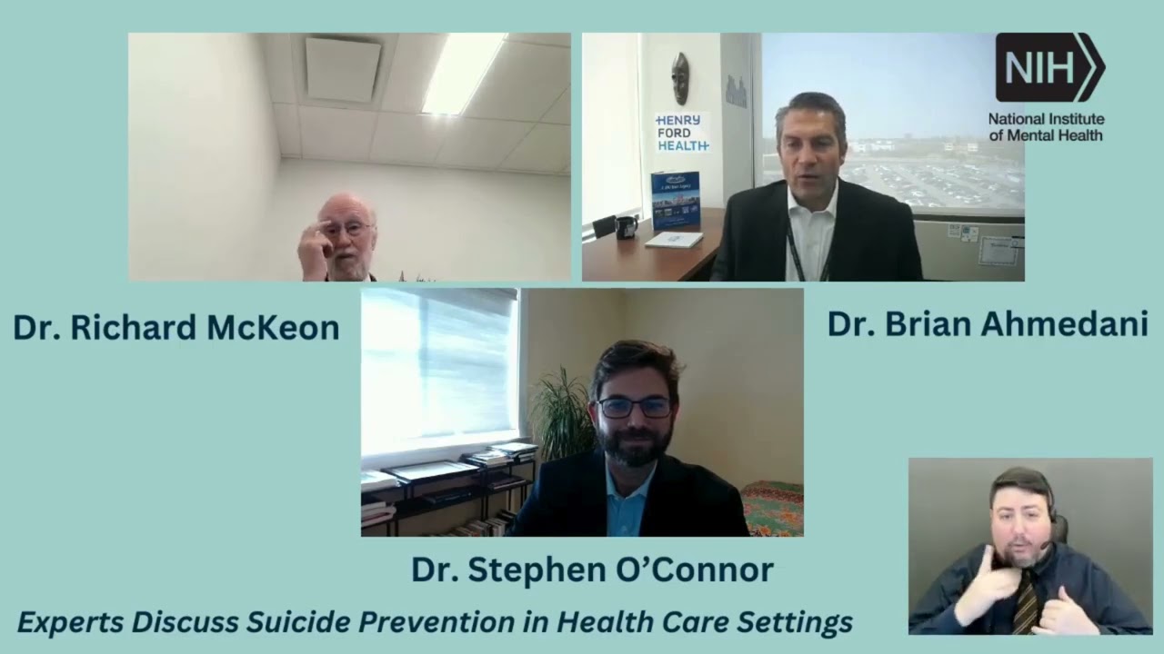 Livestream Event: Suicide Prevention in Health Care Settings