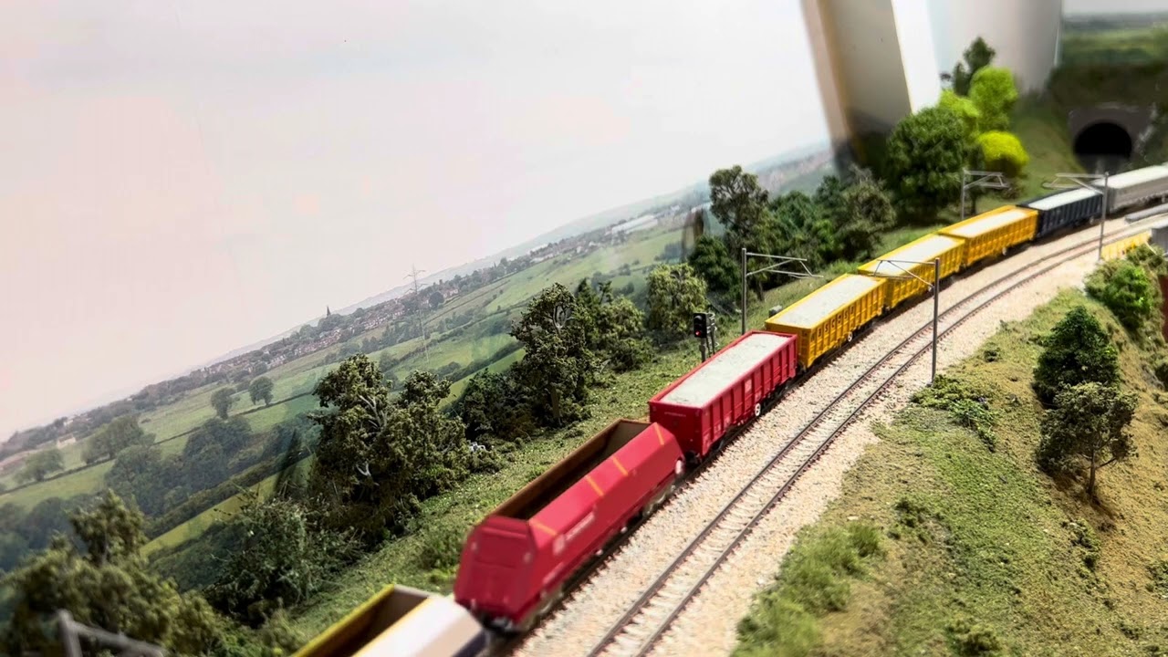 RevolutioN 59 hauling huge stone train