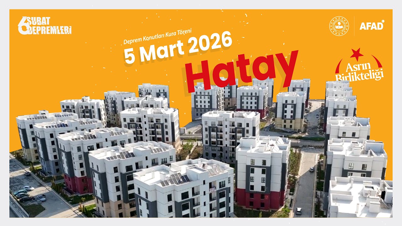 Hatay Deprem Konutları Kura Çekimi