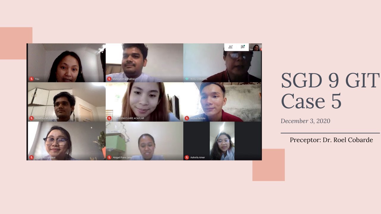 Online Study Group Discussion (SGD) be Like | Medical School Edition