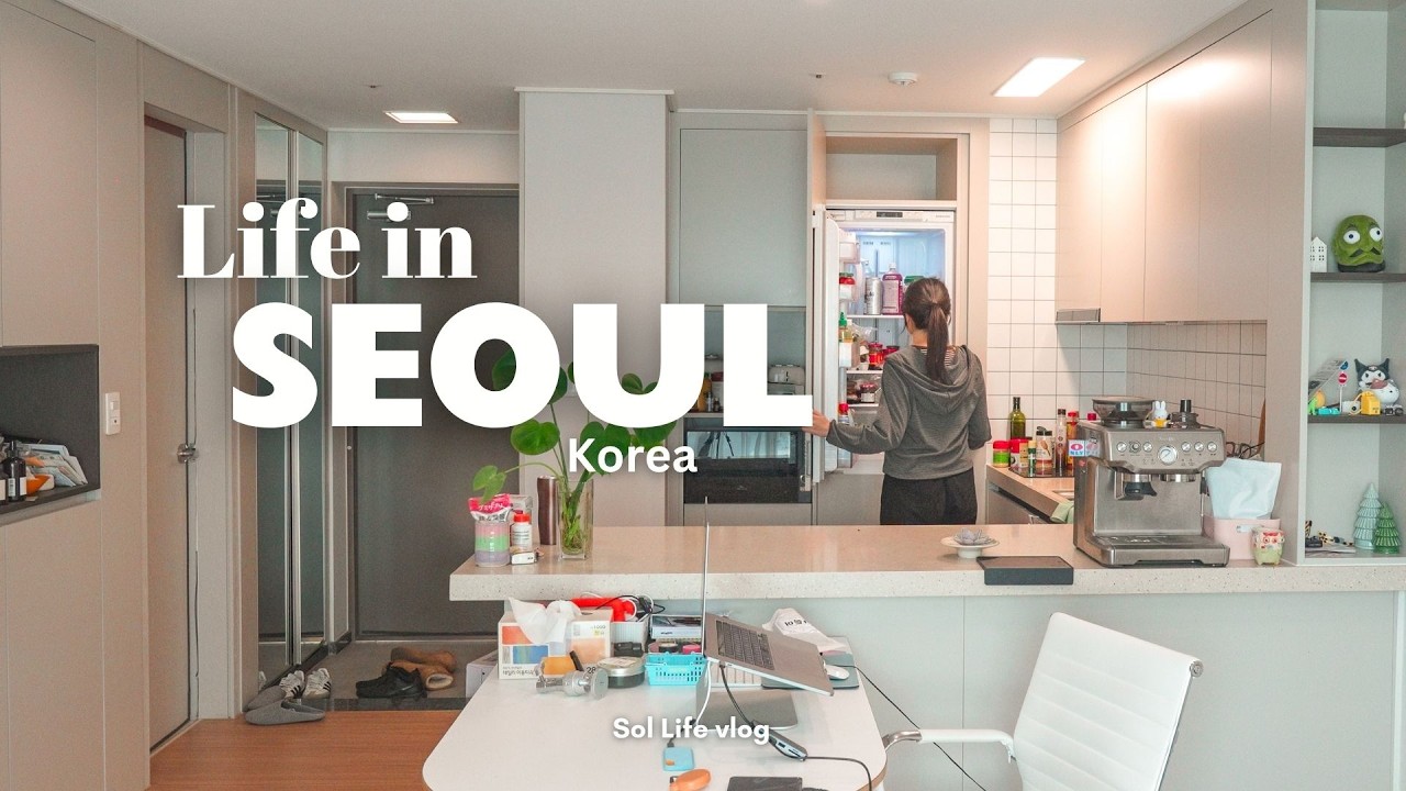 living alone in Seoul | cosy days at home, productive routines, kitchenware shopping vlog