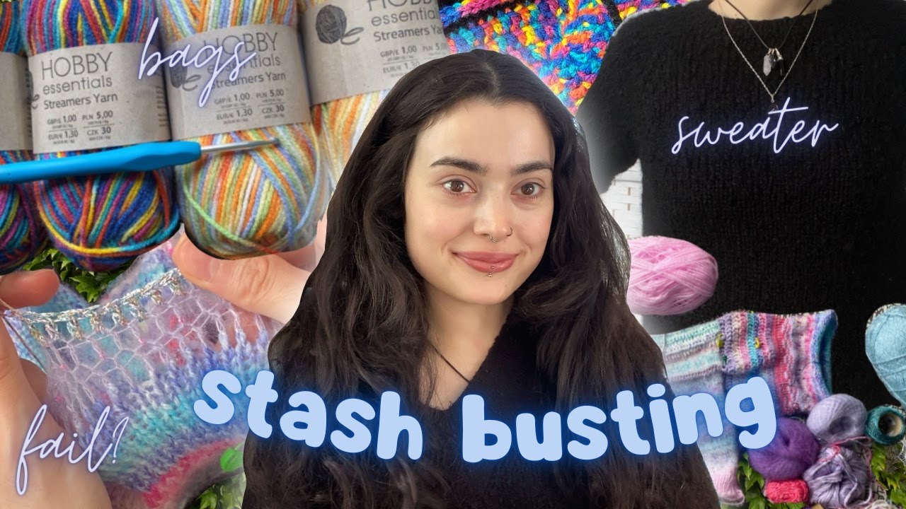 Using up my yarn stash 🧶 (i only made a small dent)