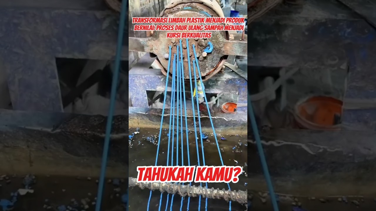 Transformasi Limbah Plastik Menjadi Produk Daur Ulang Sampah Menjadi Kursi Berkualitas #shorts