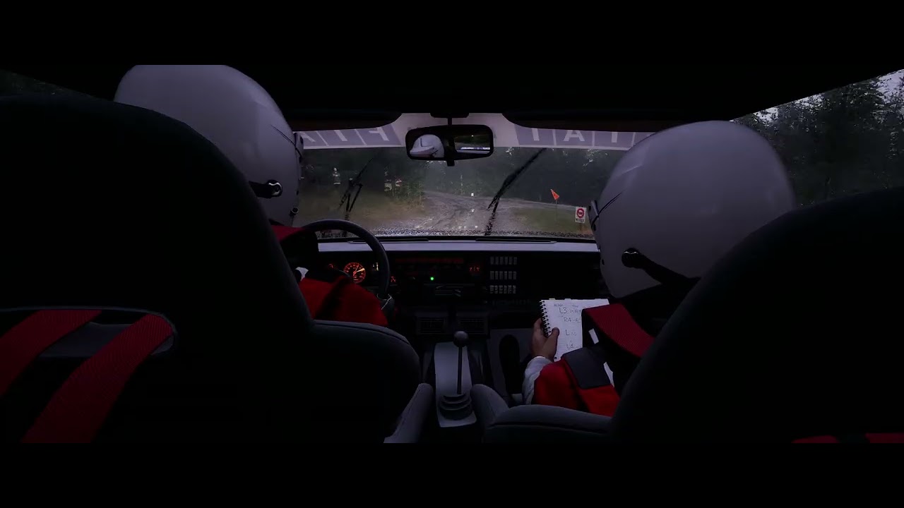 Assetto Corsa Rally: Fiat 131 playing in the mud (Go-Pro)