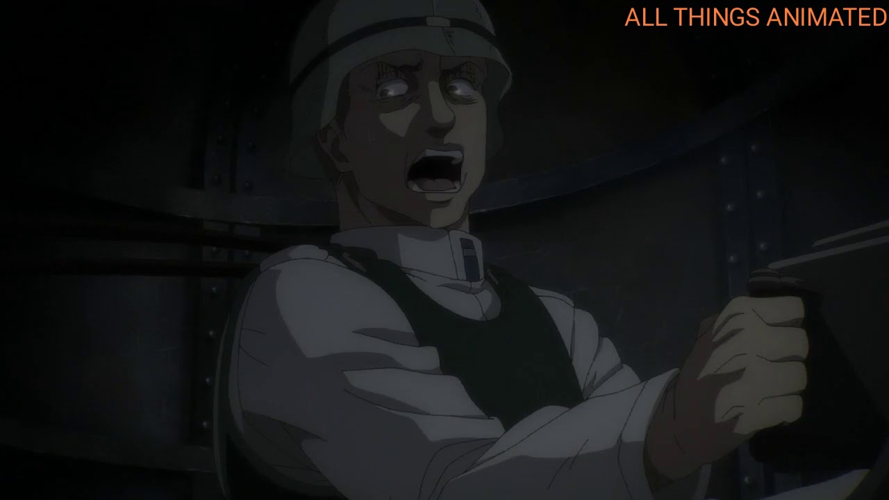 The cart titan gets gunned down. Pieck's defeat. AOT final season