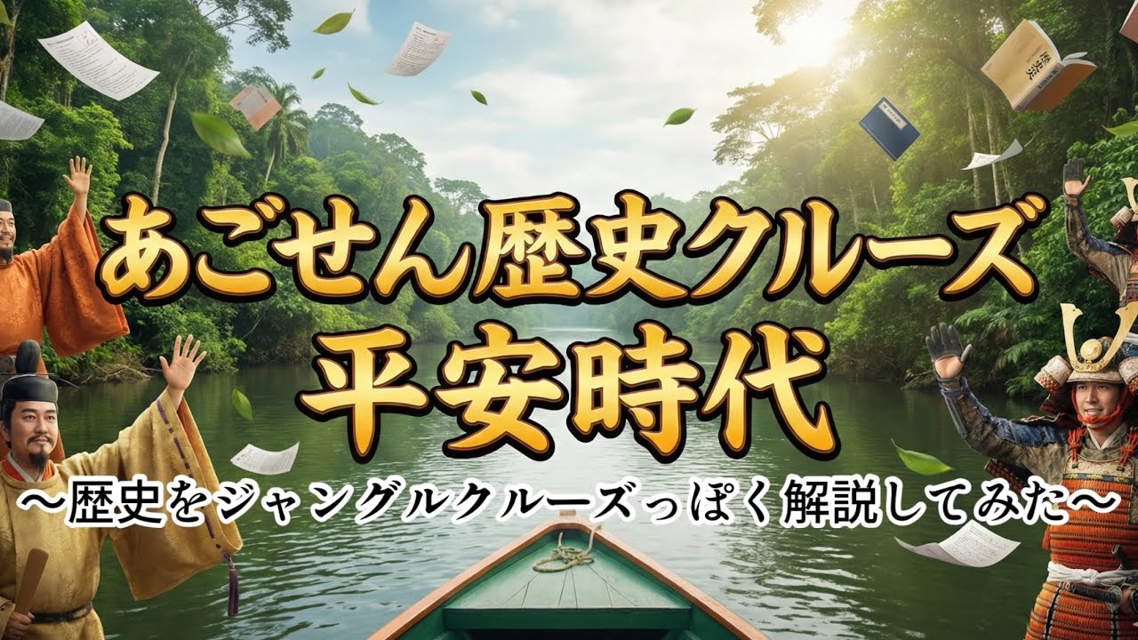 【あごせん歴史クルーズ】平安時代〜歴史をジャングルクルーズ風に解説してみた