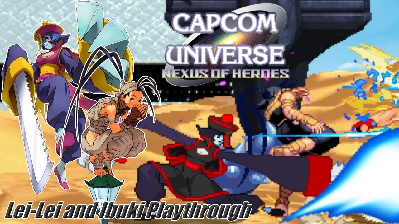 Capcom Universe: Nexus of Heroes (PC/MUGEN) - Lei-Lei and Ibuki Arcade Playthrough