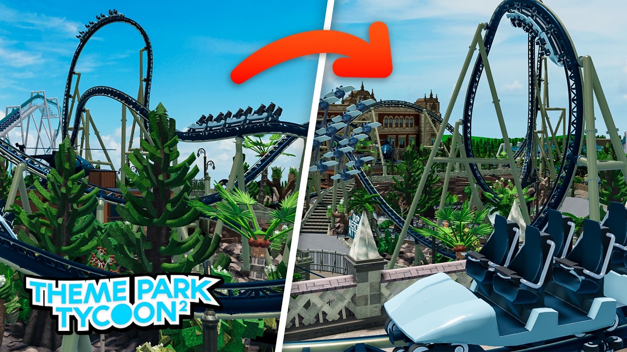 Riding The *BEST* Roller Coaster in Theme Park Tycoon 2! 😱