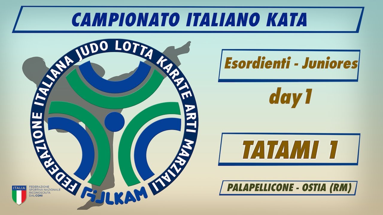 Campionato Italiano Kata 2021 - Esordienti/Juniores - Tatami1