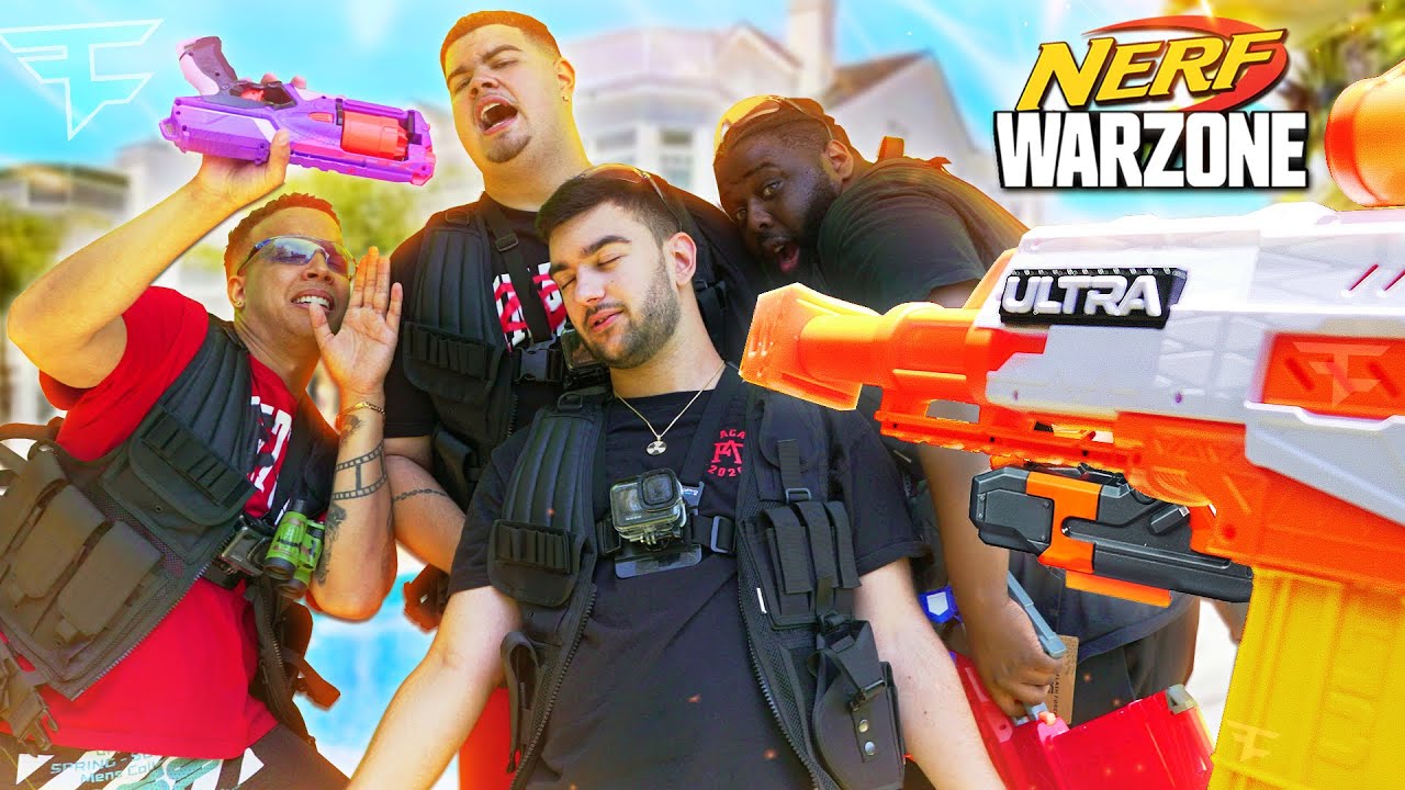 Nerf meets Call of Duty: Warzone | FaZe Nuke Squad Nerf War!