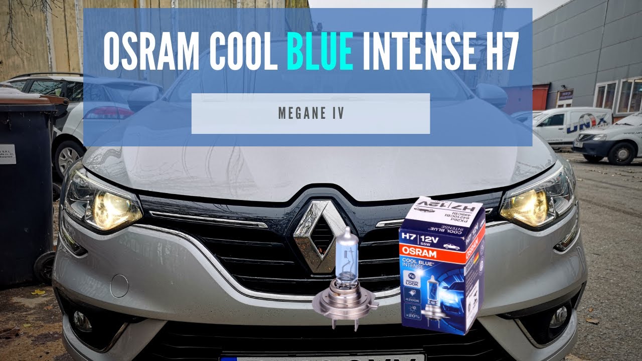 💥💡Osram Cool Blue Intens H7 on Renault Megane IV, Xenon look 4200k
