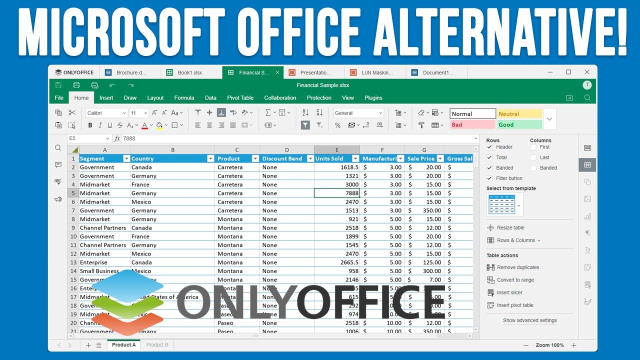 ONLYOFFICE Suite - The Free Microsoft Office Alternative